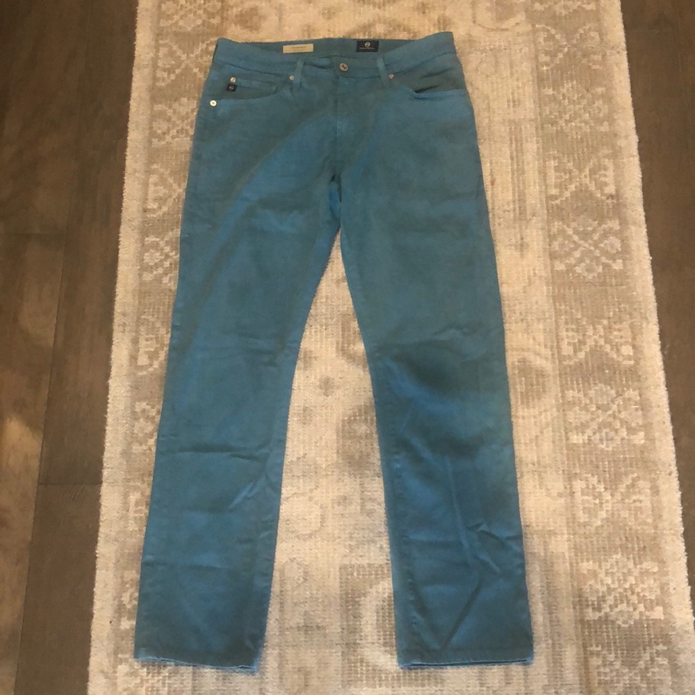 AG men’s “the graduate” tailored leg blue pant